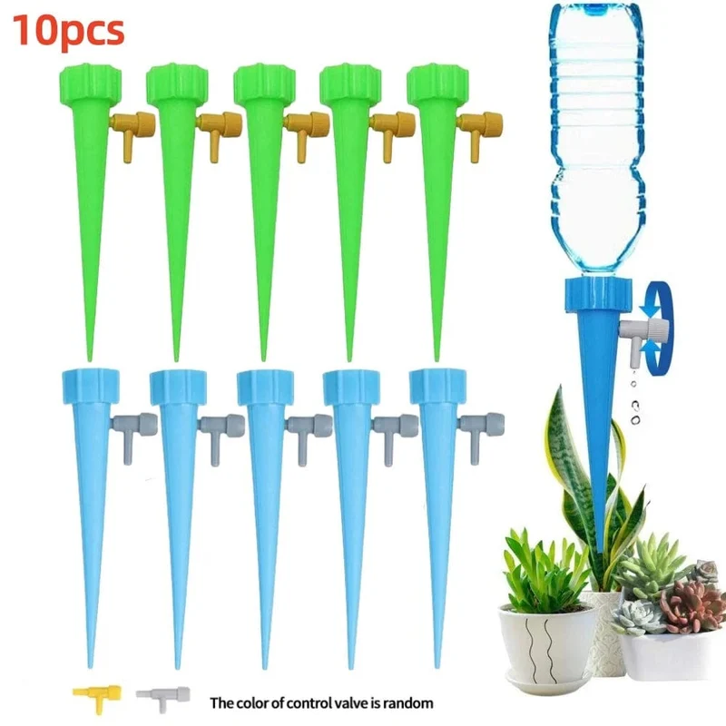 10PcsSelbst-Bewässerung Kits Automatische Waterer Tropf Bewässerung Indoor Pflanze Bewässerung Gerät Anlage Garten Gadgets Kreative
