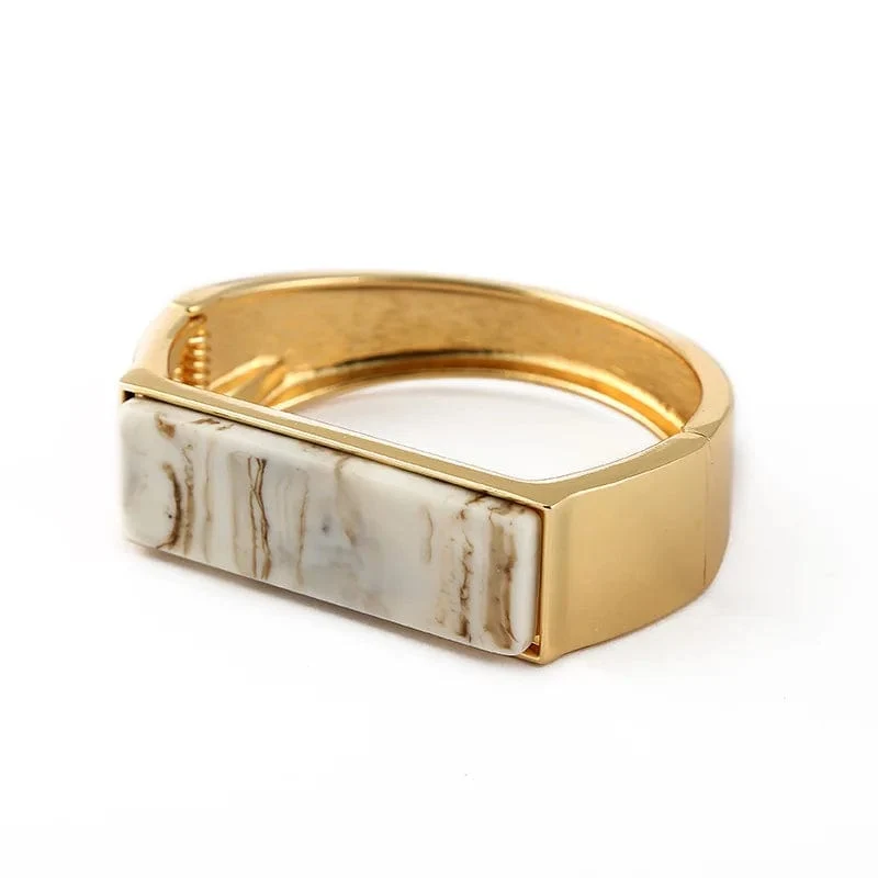 Heißer Verkauf Breite Armreifen Minimalistischen Legierung Gold Farbe Armbänder Für Frauen Zubehör Mode Schmuck Engagement Party Geschenk