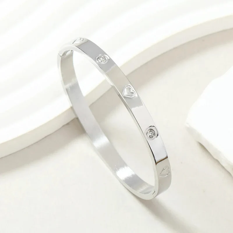 GD Neues Design Frauen Männer Paar Schmuck 18 Karat Roségold Armband Titan Edelstahl Vergoldet Kreuz Armbänder Armreifen