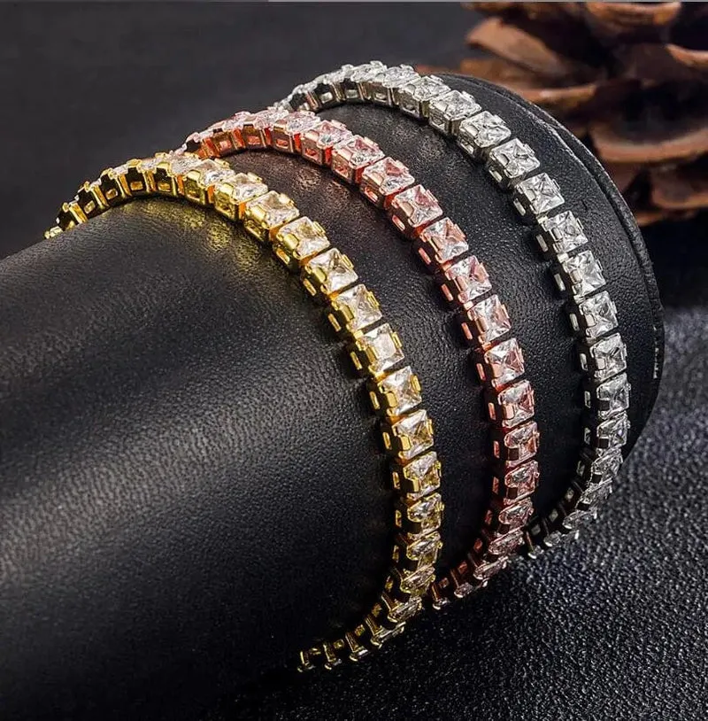 SAIYE Massives 18K 14K Gold Moissanit Tennisarmband für Damen D VVS1 rundes 925er Sterlingsilber Luxusarmband zur Verlobung