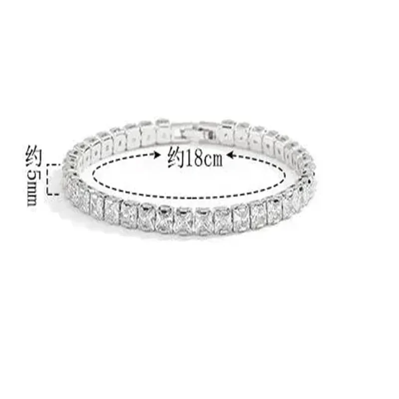 SAIYE Massives 18K 14K Gold Moissanit Tennisarmband für Damen D VVS1 rundes 925er Sterlingsilber Luxusarmband zur Verlobung