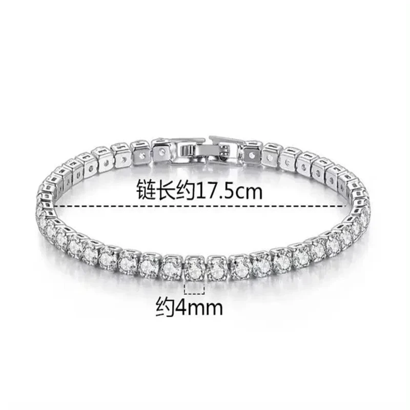 SAIYE Massives 18K 14K Gold Moissanit Tennisarmband für Damen D VVS1 rundes 925er Sterlingsilber Luxusarmband zur Verlobung