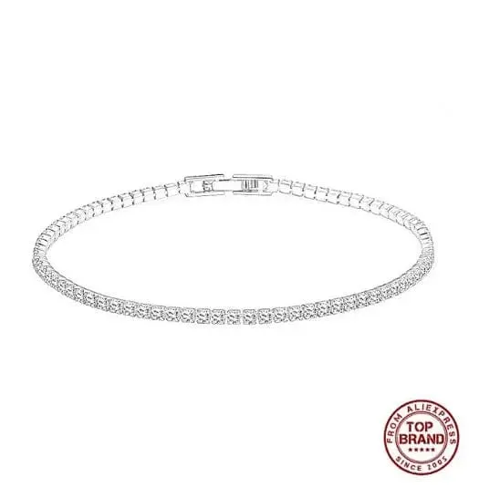 SAIYE Massives 18K 14K Gold Moissanit Tennisarmband für Damen D VVS1 rundes 925er Sterlingsilber Luxusarmband zur Verlobung