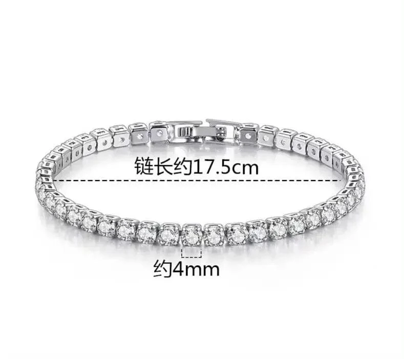 SAIYE Massives 18K 14K Gold Moissanit Tennisarmband für Damen D VVS1 rundes 925er Sterlingsilber Luxusarmband zur Verlobung