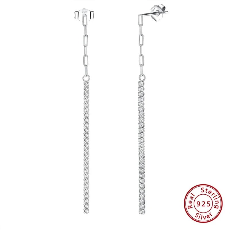 ORSA JEWELS 14K vergoldetes Tennisarmband mit Büroklammerketten für Frauen, 925er Sterlingsilber, handgefertigte Armbänder, Schmuck SB141
