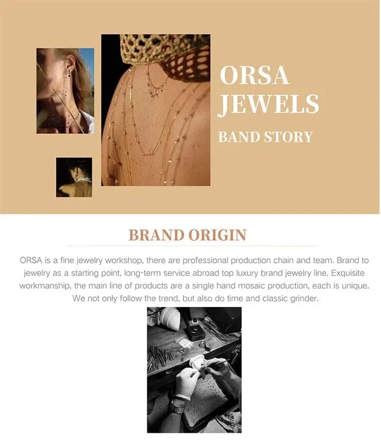 ORSA JEWELS 14K vergoldetes Tennisarmband mit Büroklammerketten für Frauen, 925er Sterlingsilber, handgefertigte Armbänder, Schmuck SB141