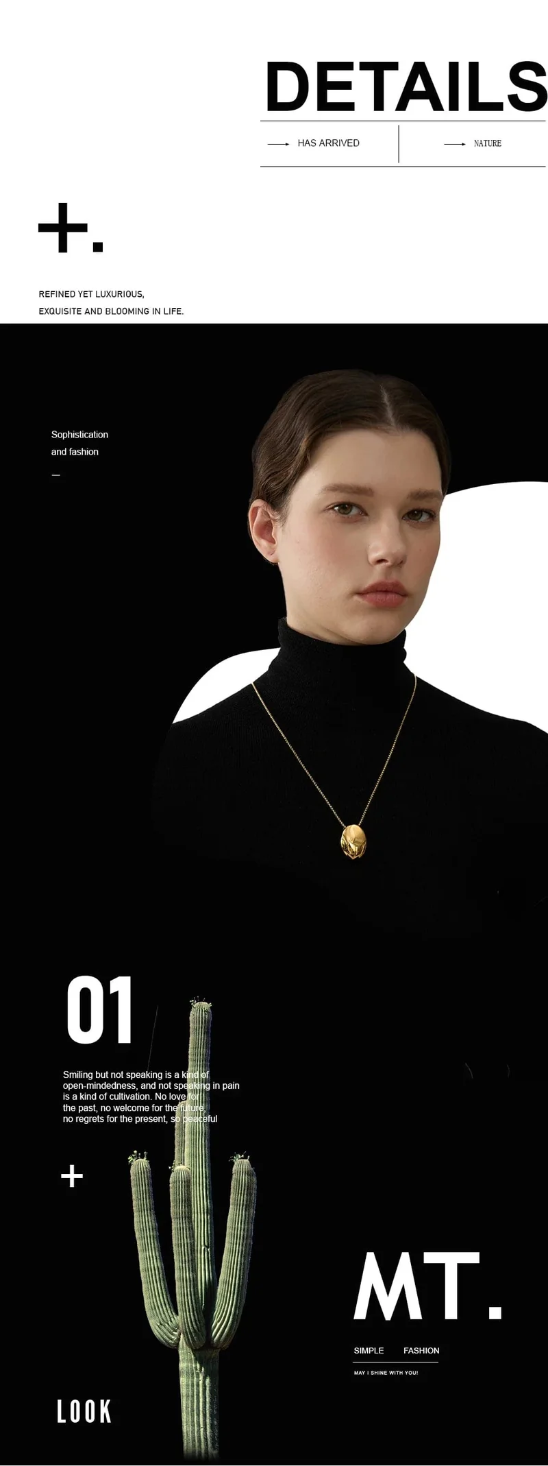 Yhpup 70 cm minimalistische lange Unisex-Pulloverkette, Schmuck, 316l Edelstahl, ovaler Anhänger, Halskette für Männer und Frauen, wasserdicht