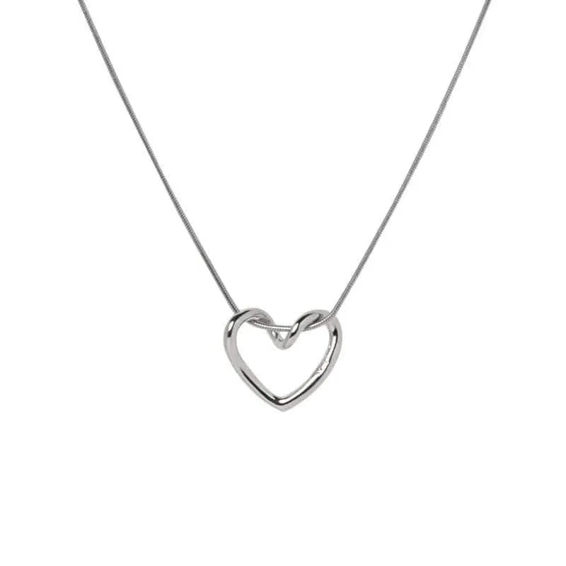 Gothic Rose Rot Liebe Halskette Damen Y2K Grunge Schmuck zierliche Silber Farbe Tonebloody Menschliches Herz Anhänger personalisierte Geschenke