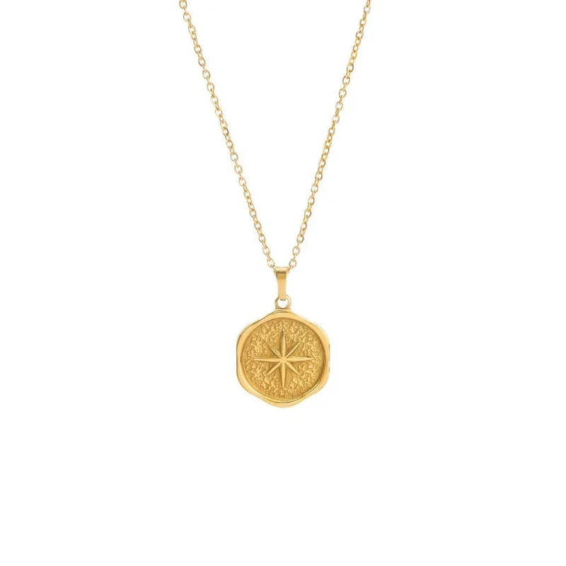 316L Edelstahl Stern Mond Blume Hängeanhänger Halskette für Frauen Minimalistische goldene Kette Halskette Accessoire