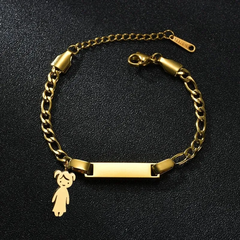Bluelory Benutzerdefinierte Neugeborenen Name ID Bar Armband Für Kinder Edelstahl Gravierte Datum Symbol Baby Armband Mit Herz Geburtstag Geschenk
