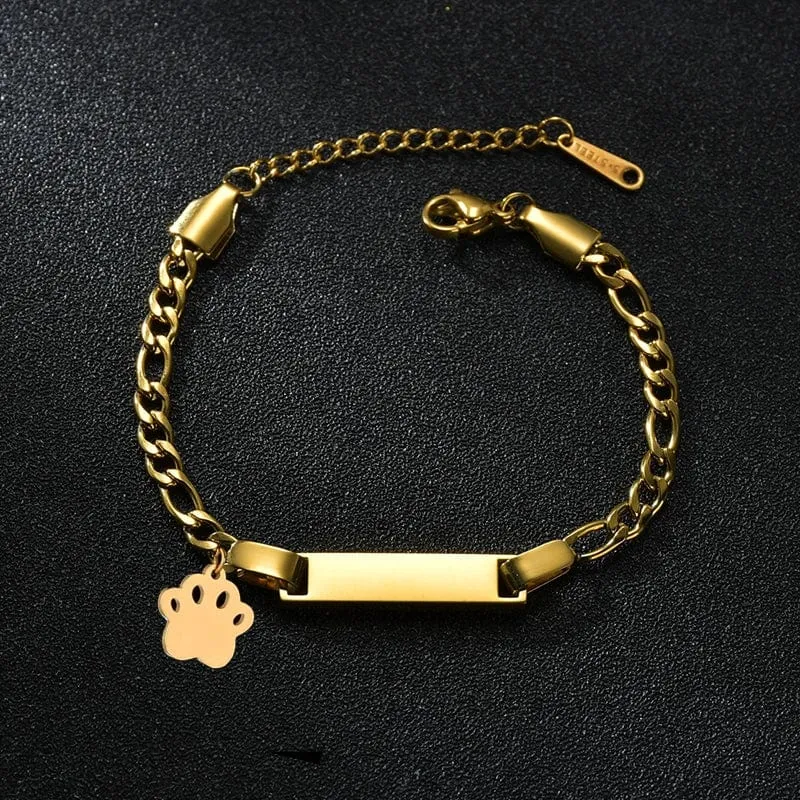 Bluelory Benutzerdefinierte Neugeborenen Name ID Bar Armband Für Kinder Edelstahl Gravierte Datum Symbol Baby Armband Mit Herz Geburtstag Geschenk