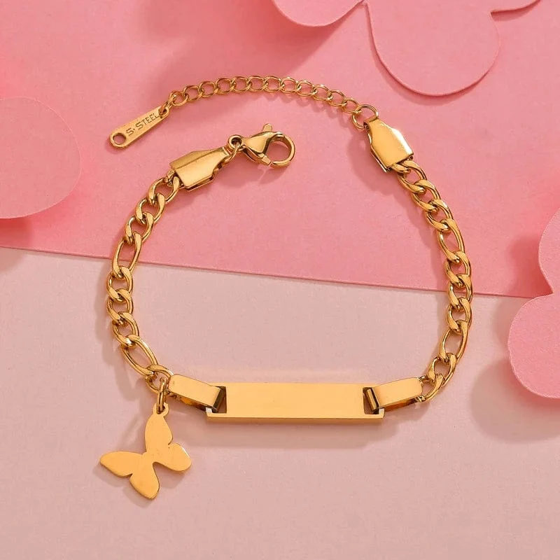 Bluelory Benutzerdefinierte Neugeborenen Name ID Bar Armband Für Kinder Edelstahl Gravierte Datum Symbol Baby Armband Mit Herz Geburtstag Geschenk