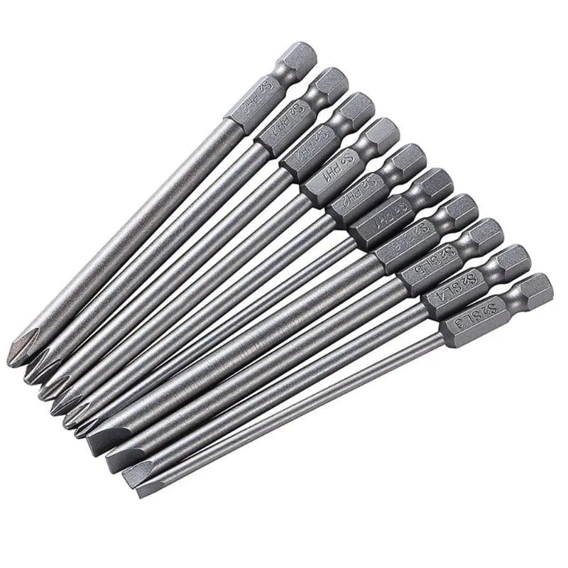 Schraubendreher-Set, starker magnetischer Batch-Kopf aus Stahl, Schlitz- und Kreuzschlitzschraubendreher-Bits, Autoreparatur-Dienstprogramm, Elektrowerkzeug-Zubehör
