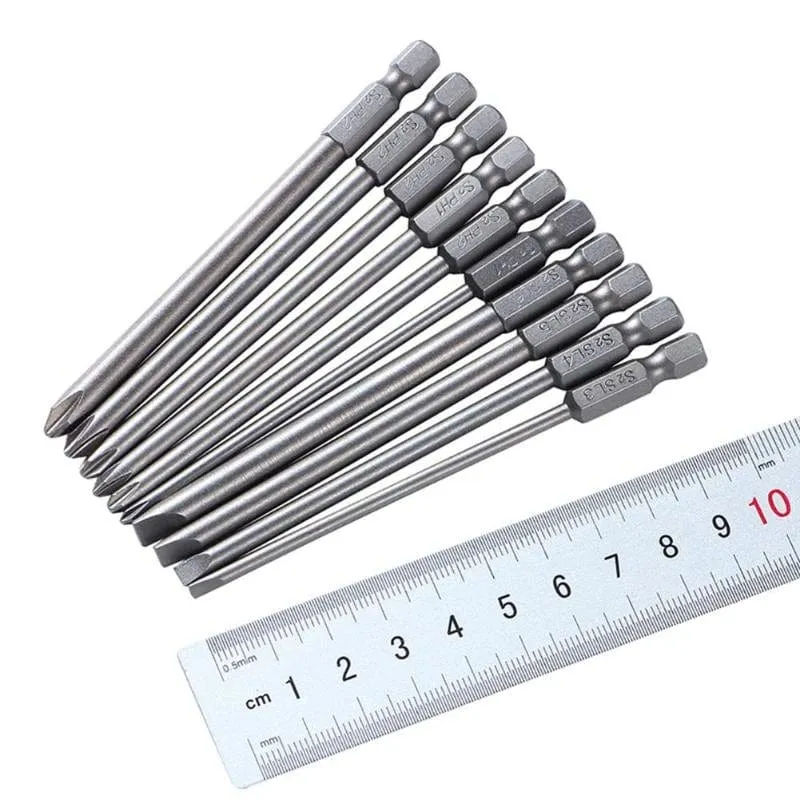 Schraubendreher-Set, starker magnetischer Batch-Kopf aus Stahl, Schlitz- und Kreuzschlitzschraubendreher-Bits, Autoreparatur-Dienstprogramm, Elektrowerkzeug-Zubehör