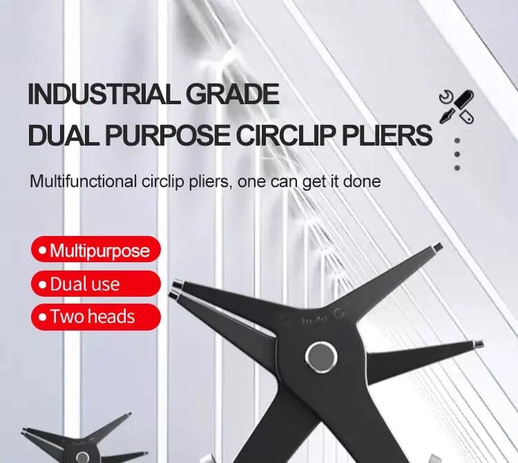 2-in-1-Sicherungsringzange für die interne und externe Kartenhaltezange. Multifunktionales professionelles Handwerkzeug für die Hardware-Reparatur