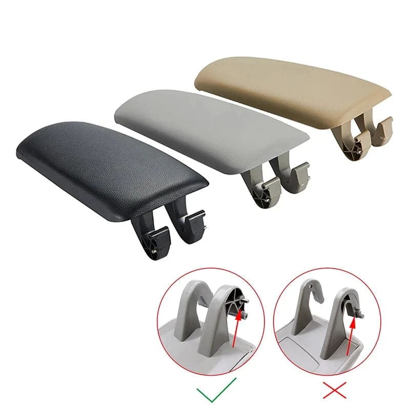 1 Stück für Audi A4 B6 B7 2002-2007 Mittelkonsole Armlehne Aufbewahrungsbox Deckelabdeckung Autozubehör Leder Auto Armlehnenverriegelungsabdeckung