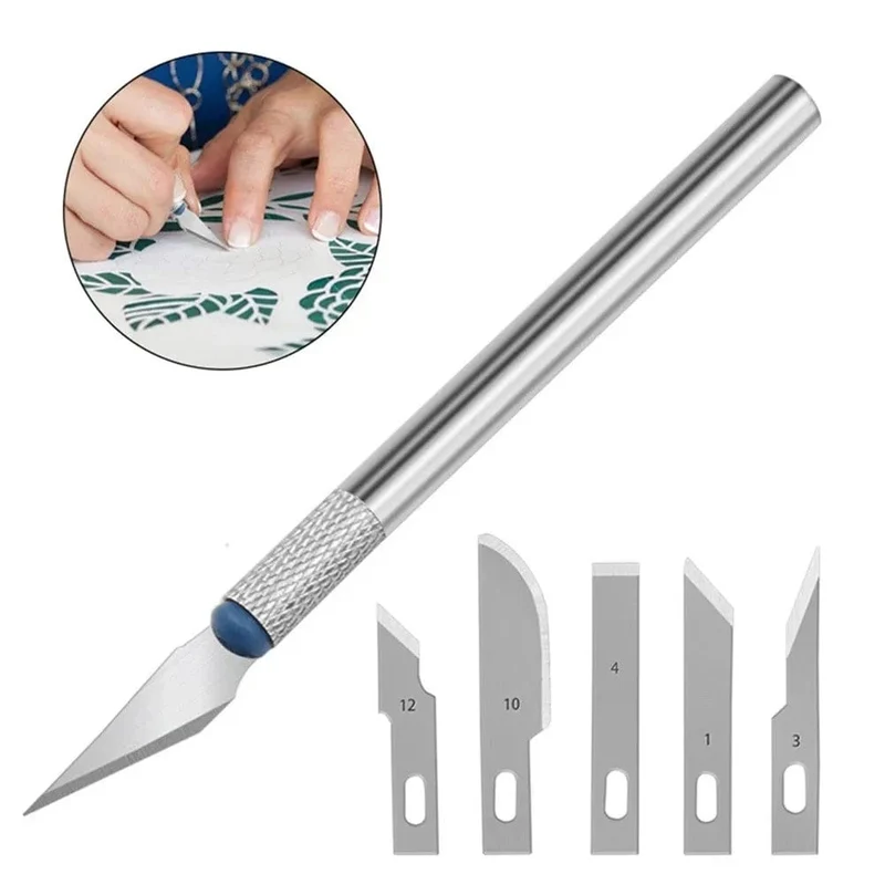 13-teiliges Schnitzmesser, Bastel-, Skulptur-, Papierschneideklinge, Präzisions-Gravierschneider, rutschfestes Handwerkzeug, DIY-Kunst, Hobby-Reparaturset