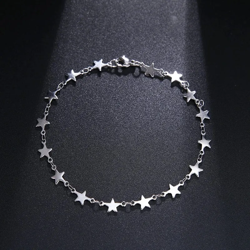 CACANA Edelstahl Kette Armbänder Für Mann Frauen Gold Silber Farbe Für Anhänger Pentagramm Donot Verblassen Schmuck N1846