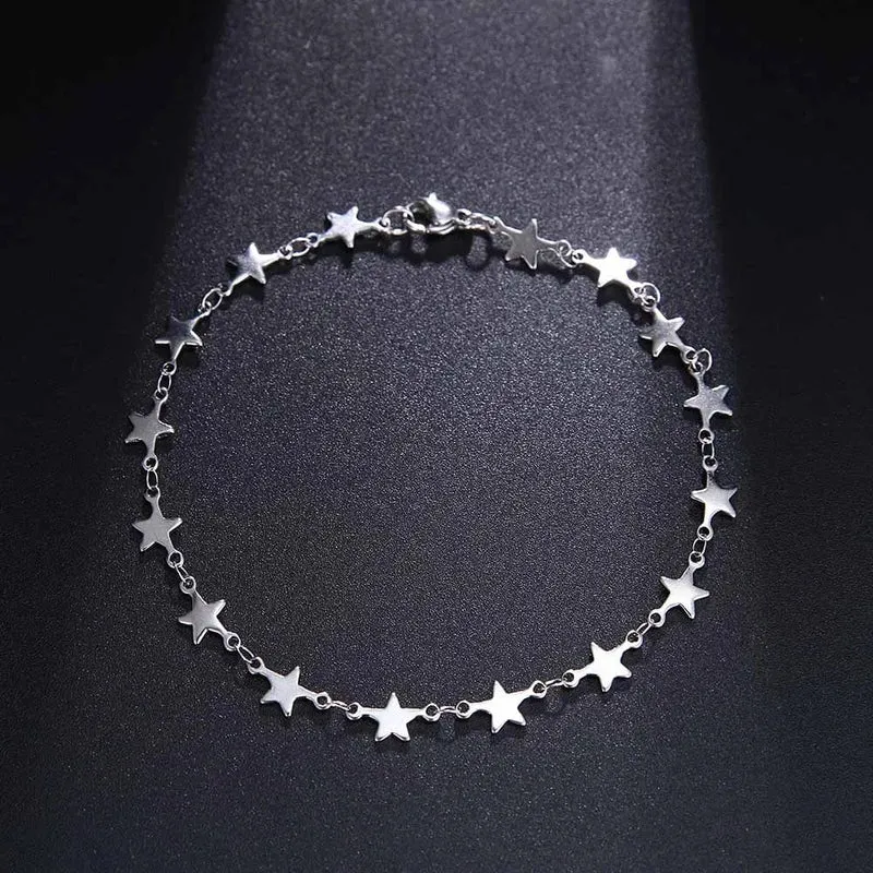 CACANA Edelstahl Kette Armbänder Für Mann Frauen Gold Silber Farbe Für Anhänger Pentagramm Donot Verblassen Schmuck N1846