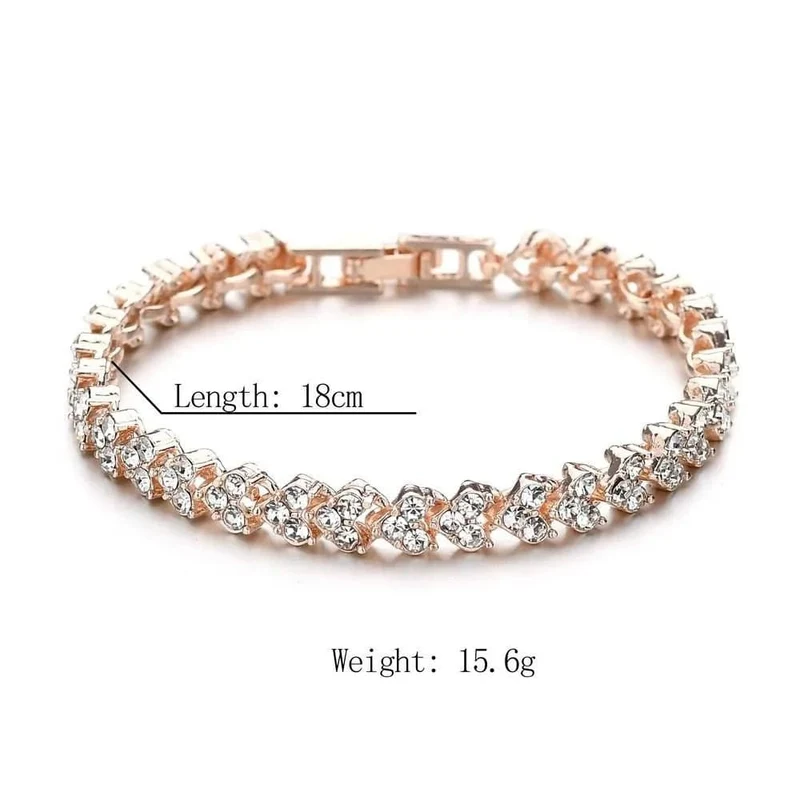 Mode Charme CZ Tennis Armband für Frauen Kristall Zirkon Schmuck Einstellbar Gold Farbe Silber Farbe Box Kette Armbänder Geschenk