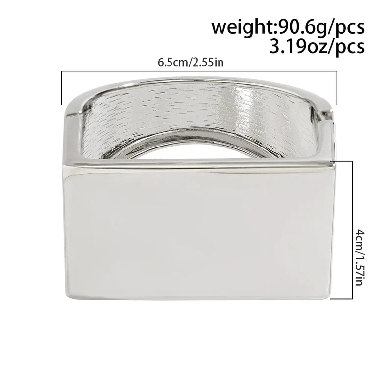 DIEZI Übertrieben Gold Silber Farbe Armreifen Vintage Punk Unregelmäßige Geometrische Armreifen Für Frauen Armbänder Männer Zubehör Schmuck