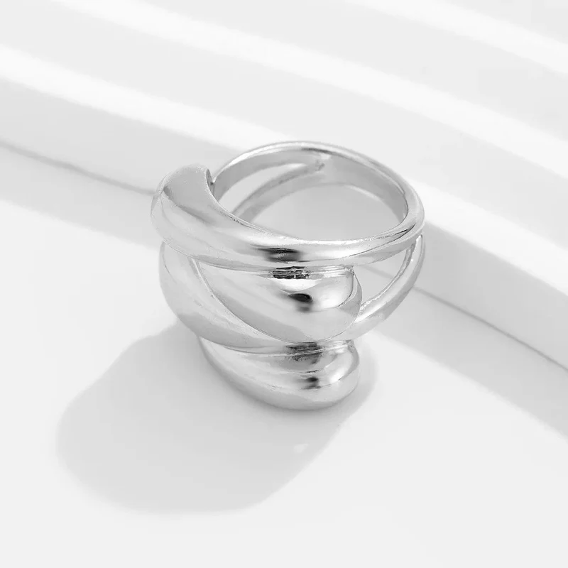 DIEZI Übertrieben Gold Silber Farbe Armreifen Vintage Punk Unregelmäßige Geometrische Armreifen Für Frauen Armbänder Männer Zubehör Schmuck