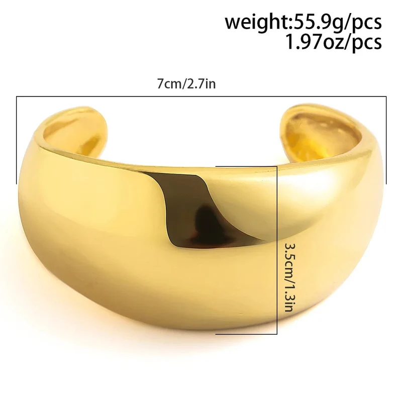 DIEZI Übertrieben Gold Silber Farbe Armreifen Vintage Punk Unregelmäßige Geometrische Armreifen Für Frauen Armbänder Männer Zubehör Schmuck