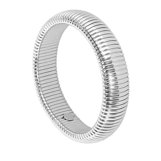 Edelstahl Zwei Drei Runden Wicklung Stretch Elastisches Armband für Frauen Vergoldung Kpop Geschenk