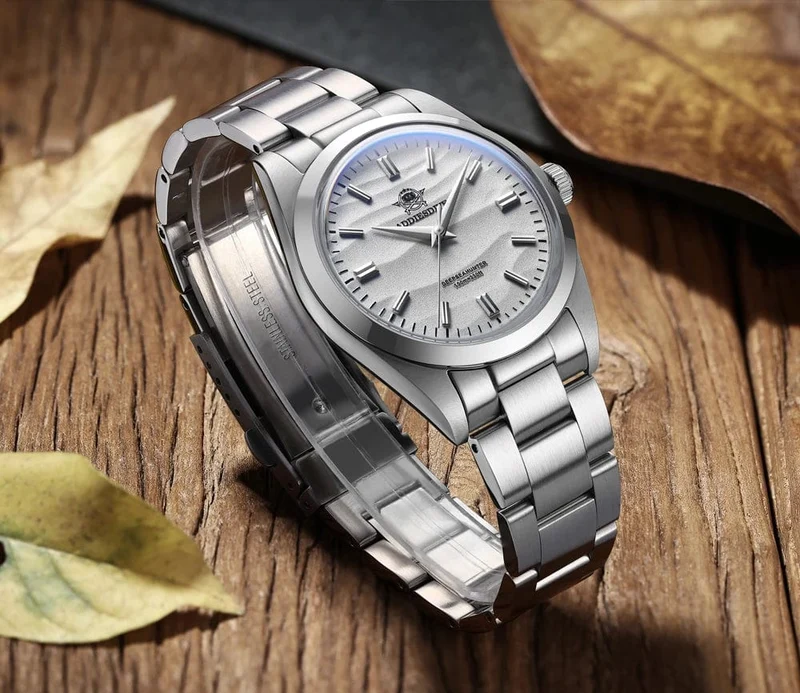 ADDIESDIVE Heißer Verkauf AD2030 Quarzuhr Einfache 10Bar Stahl Dive Armbanduhr Blase Spiegel Topf Abdeckung Glas Sport 36mm Männer Uhren