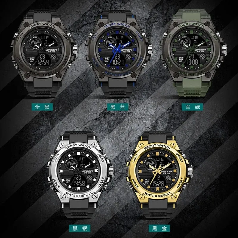 SANDA G Style Herren Digitaluhr Datum Militär Sportuhren Wasserdichte elektronische Armbanduhr Herrenuhr Orologio da uomo 739