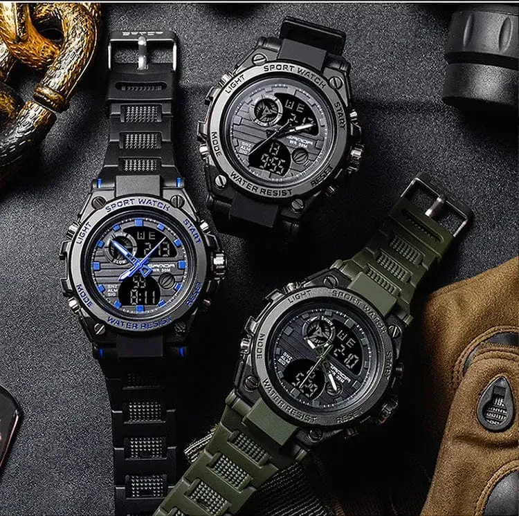 SANDA G Style Herren Digitaluhr Datum Militär Sportuhren Wasserdichte elektronische Armbanduhr Herrenuhr Orologio da uomo 739