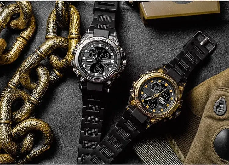 SANDA G Style Herren Digitaluhr Datum Militär Sportuhren Wasserdichte elektronische Armbanduhr Herrenuhr Orologio da uomo 739