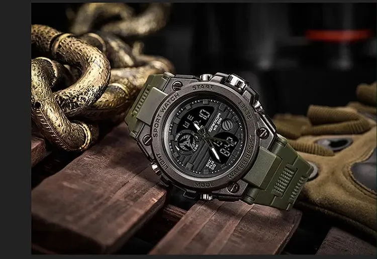 SANDA G Style Herren Digitaluhr Datum Militär Sportuhren Wasserdichte elektronische Armbanduhr Herrenuhr Orologio da uomo 739