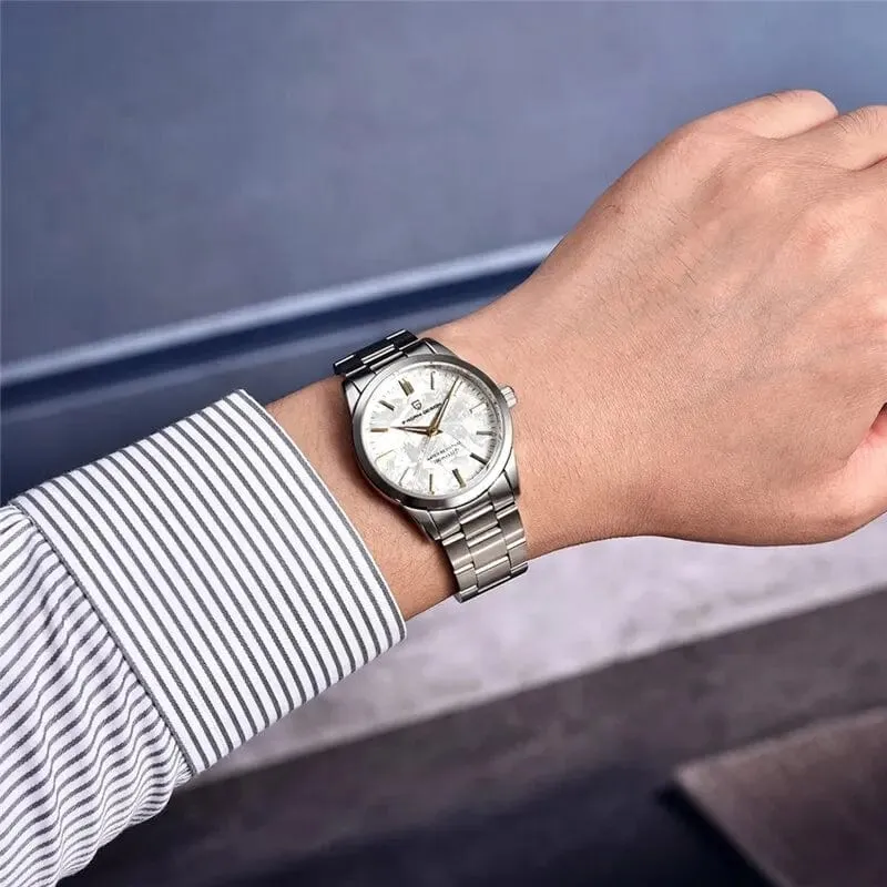 PAGANI DESIGN 40MM Herren Quarzuhren TMI VH31 Luxury Business Top Saphir 316L Edelstahl 100M wasserdichte Uhr für Männer