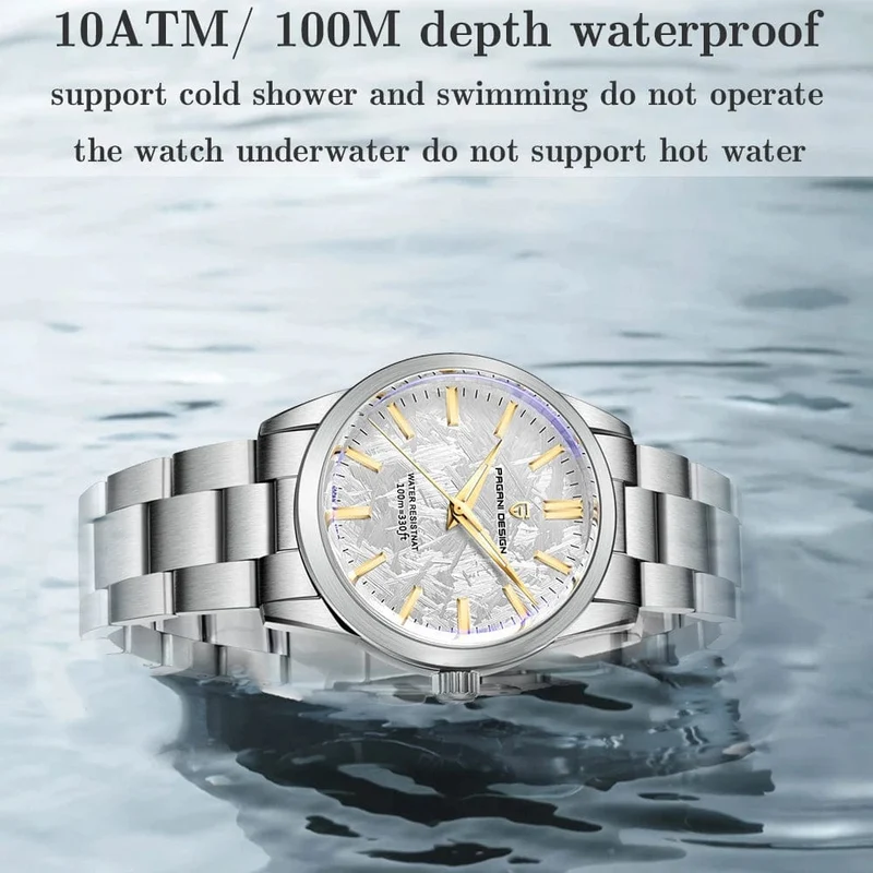 PAGANI DESIGN 40MM Herren Quarzuhren TMI VH31 Luxury Business Top Saphir 316L Edelstahl 100M wasserdichte Uhr für Männer