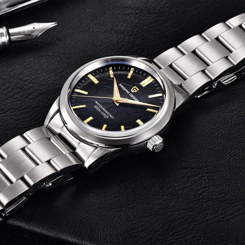 PAGANI DESIGN 40MM Herren Quarzuhren TMI VH31 Luxury Business Top Saphir 316L Edelstahl 100M wasserdichte Uhr für Männer