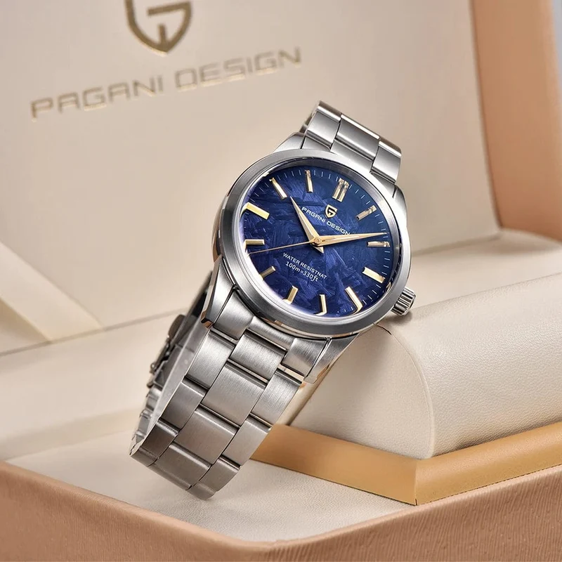 PAGANI DESIGN 40MM Herren Quarzuhren TMI VH31 Luxury Business Top Saphir 316L Edelstahl 100M wasserdichte Uhr für Männer