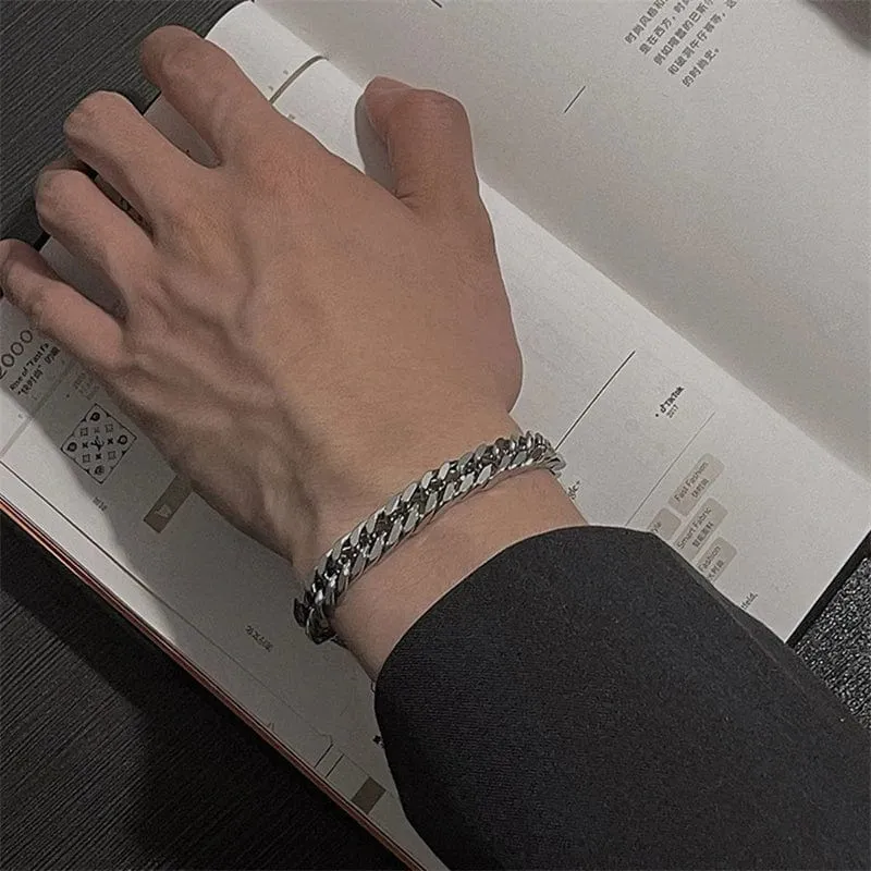 3–11 mm dickes, wasserdichtes Kettenarmband für Männer, Edelstahl, kubanisches Kettenarmband, klassischer Punk, schwerer Herrenschmuck, Geschenk