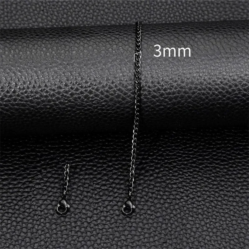 3–11 mm dickes, wasserdichtes Kettenarmband für Männer, Edelstahl, kubanisches Kettenarmband, klassischer Punk, schwerer Herrenschmuck, Geschenk