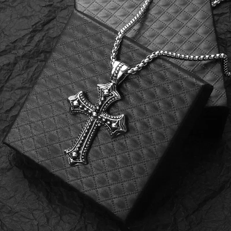 Neue Rosa Kreuz Halsketten für Frauen Y2k Mode Gothic Paar Schmuck Metall Ketten Colliers Anhänger Halskette Partei Schmuck Geschenke