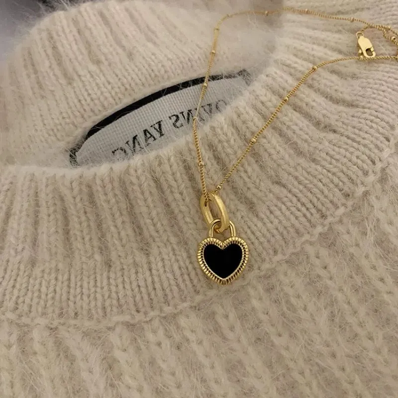 Neue Rosa Kreuz Halsketten für Frauen Y2k Mode Gothic Paar Schmuck Metall Ketten Colliers Anhänger Halskette Partei Schmuck Geschenke