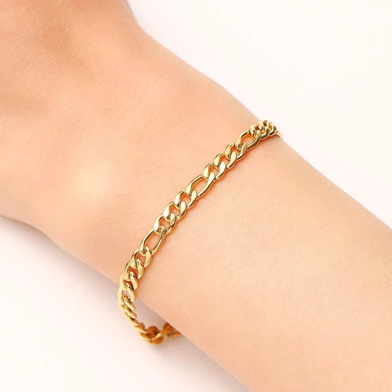 CACANA Edelstahl Kette Armbänder Für Mann Frauen Gold Silber Farbe Für Anhänger Flache Donot Verblassen Schmuck N1806