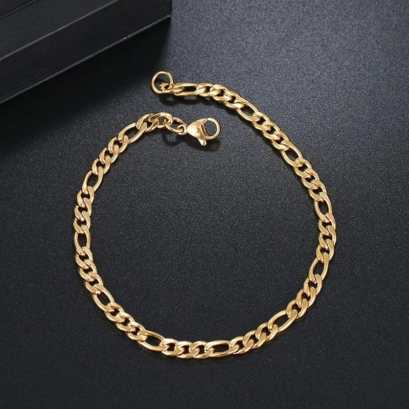 CACANA Edelstahl Kette Armbänder Für Mann Frauen Gold Silber Farbe Für Anhänger Flache Donot Verblassen Schmuck N1806