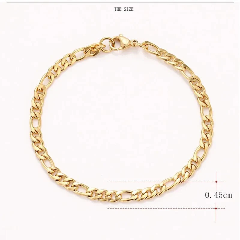 CACANA Edelstahl Kette Armbänder Für Mann Frauen Gold Silber Farbe Für Anhänger Flache Donot Verblassen Schmuck N1806