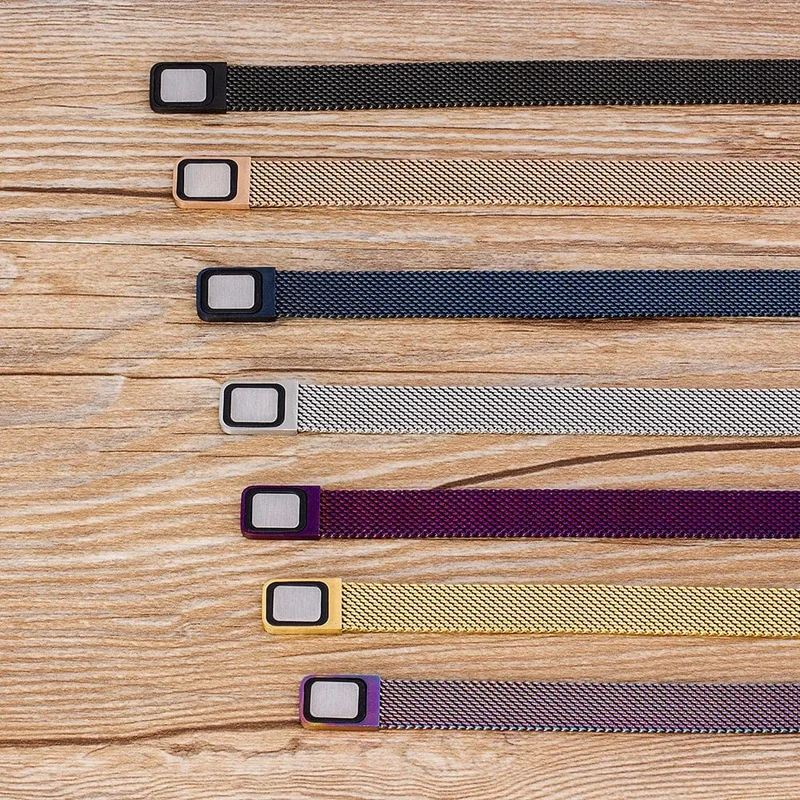 Klassisches magnetisches Mesh-Armband aus Edelstahl, Uhrenarmband, 7 Farben zur Auswahl, für Männer und Frauen, Liebhaber, Armreif, Schmuck, Geschenk