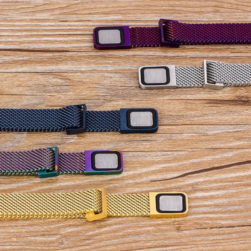 Klassisches magnetisches Mesh-Armband aus Edelstahl, Uhrenarmband, 7 Farben zur Auswahl, für Männer und Frauen, Liebhaber, Armreif, Schmuck, Geschenk