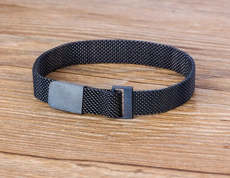 Klassisches magnetisches Mesh-Armband aus Edelstahl, Uhrenarmband, 7 Farben zur Auswahl, für Männer und Frauen, Liebhaber, Armreif, Schmuck, Geschenk