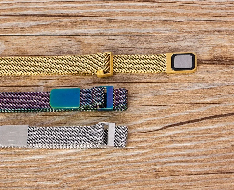 Klassisches magnetisches Mesh-Armband aus Edelstahl, Uhrenarmband, 7 Farben zur Auswahl, für Männer und Frauen, Liebhaber, Armreif, Schmuck, Geschenk