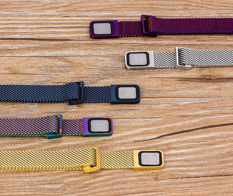 Klassisches magnetisches Mesh-Armband aus Edelstahl, Uhrenarmband, 7 Farben zur Auswahl, für Männer und Frauen, Liebhaber, Armreif, Schmuck, Geschenk