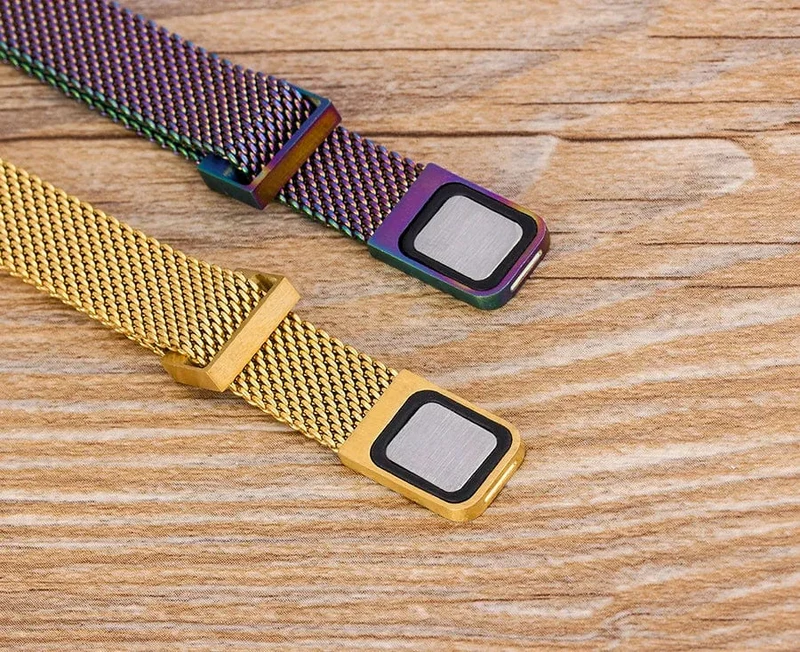 Klassisches magnetisches Mesh-Armband aus Edelstahl, Uhrenarmband, 7 Farben zur Auswahl, für Männer und Frauen, Liebhaber, Armreif, Schmuck, Geschenk